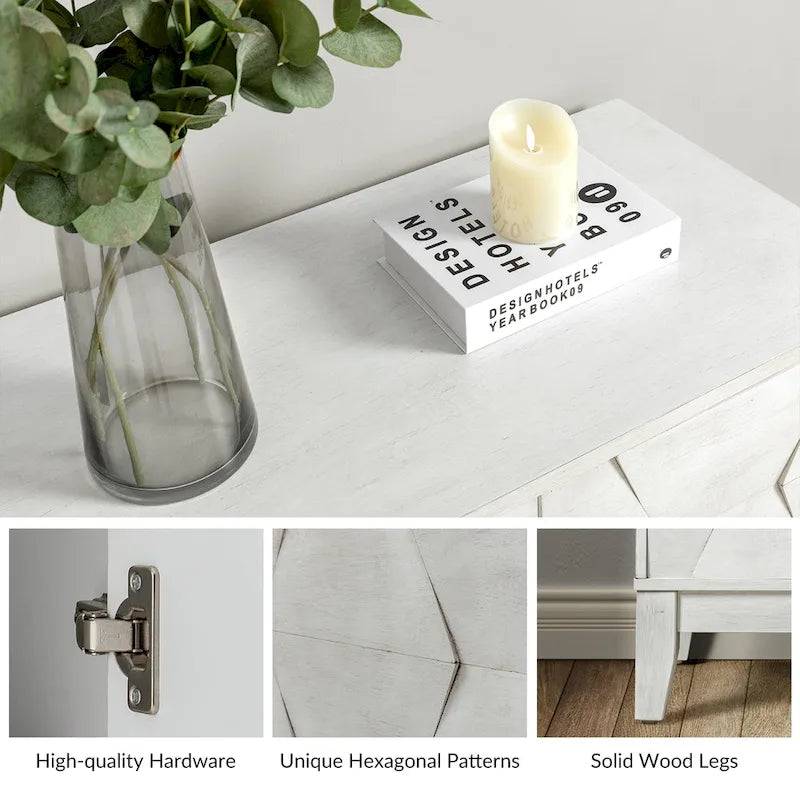 Martina Modern 2-door Ample Storage Cabinet With Adjustable Shelves Set Of 2 By HULALA HOME