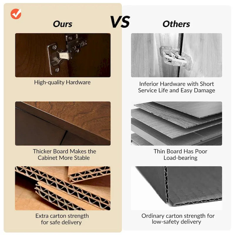 Martina Modern 2-door Ample Storage Cabinet With Adjustable Shelves Set Of 2 By HULALA HOME