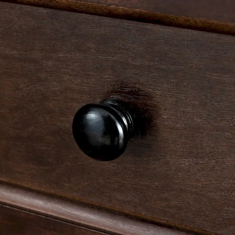 6 Drawer Dresser Bar Storge Cabinet Lockers with Retro Round Handle