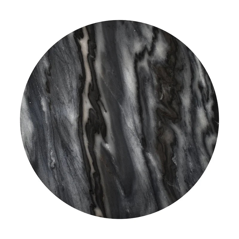 Cecil 17.75 Contemporary Natural Marble Handmade X-Shaped End Table, by JONATHAN Y.