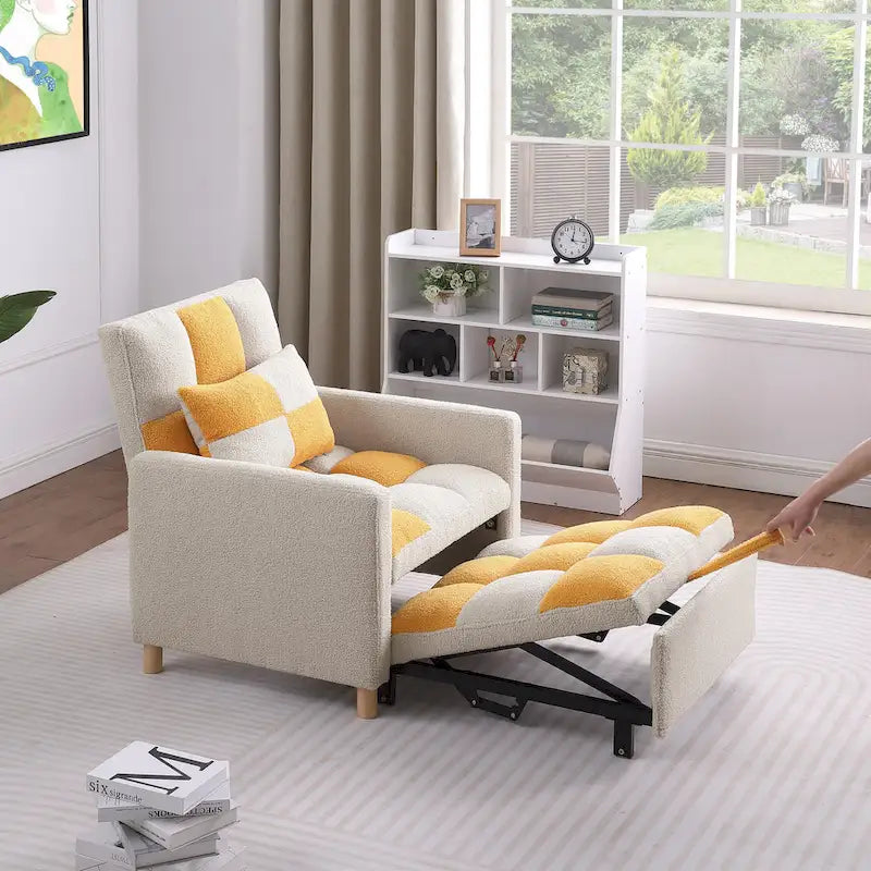 Convertible Sleeper Sofa Chair Bed with Pillow