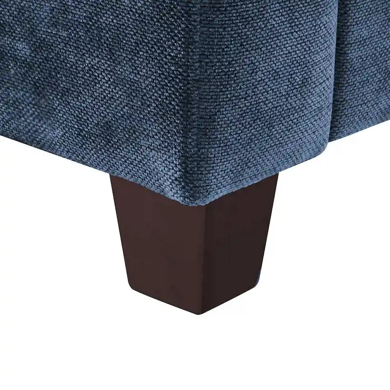 LUE BONA 81 Modern Corduroy 3 Seater Sofa, Polyester Rectangle Upholstered Sofa for Livingroom - 81W X 33D X 26H