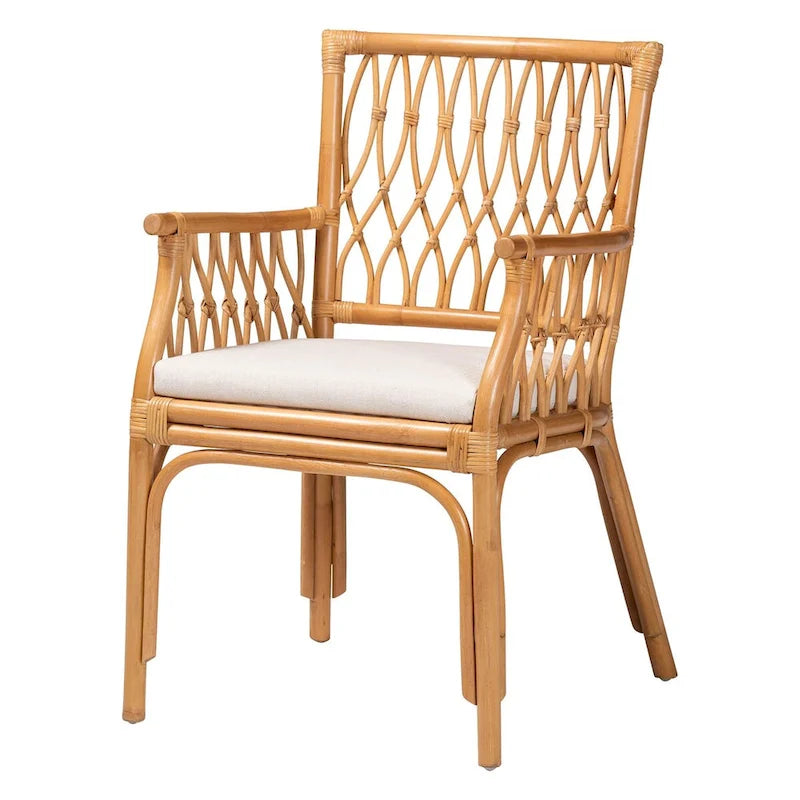 Maisa Bohemian Light Honey Rattan Arm Chair