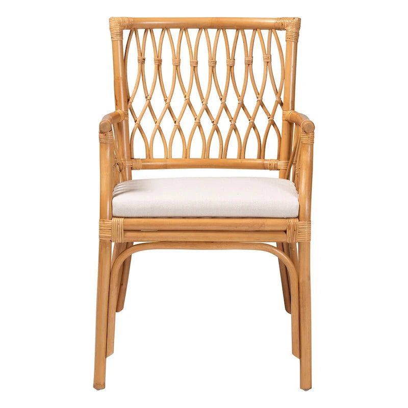 Maisa Bohemian Light Honey Rattan Arm Chair