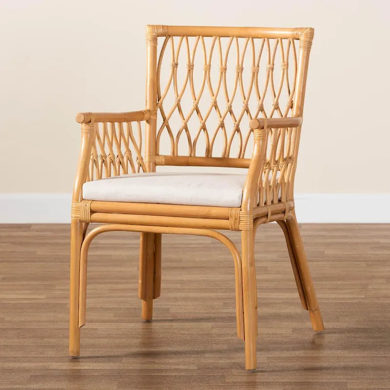 Maisa Bohemian Light Honey Rattan Arm Chair