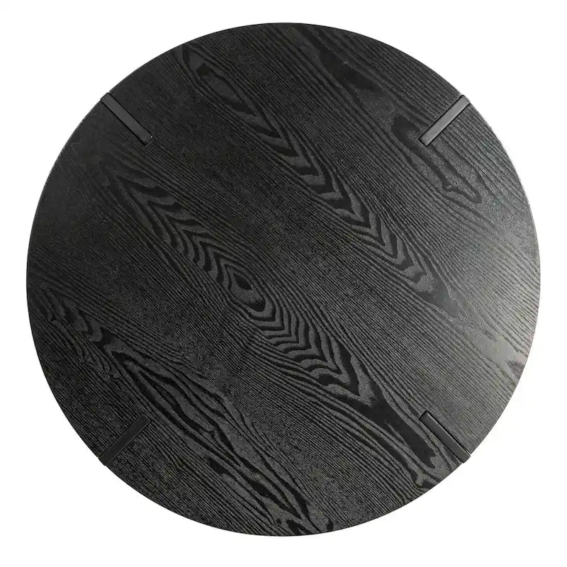 Wood Side Coffee Table with Metal Hairpin Legs