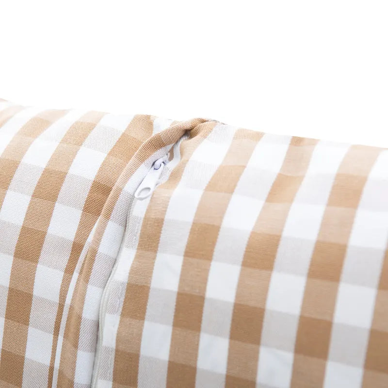 Josie Black Backless Wooden Nook with Cushion Set