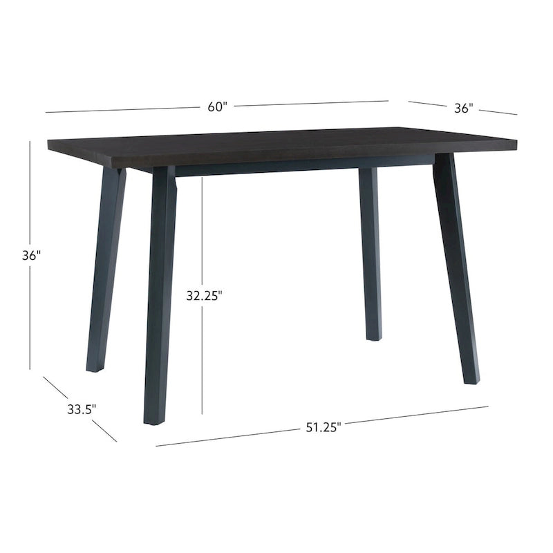 Kiri Blue/Grey Wood Counter Height Dining Table