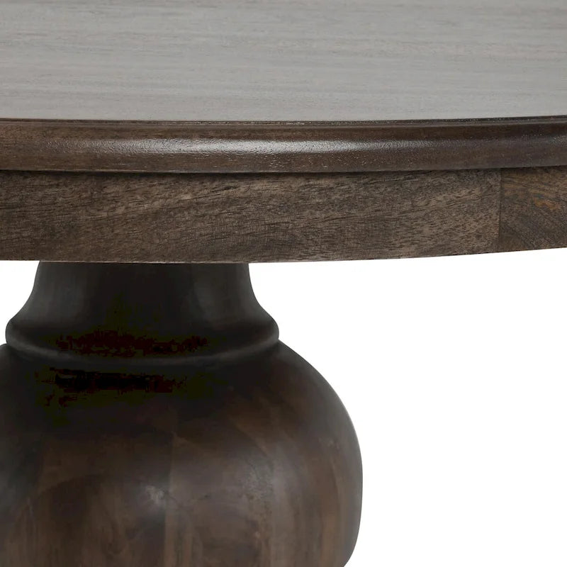 Classic Home Brookside 60 Round Dining Table in Cocoa Brown - 60Wx60Dx30H