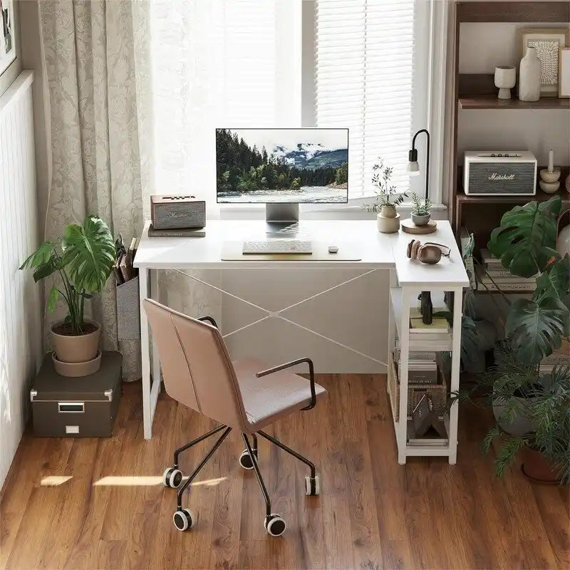 40 Inch Small L Shaped Computer Desk