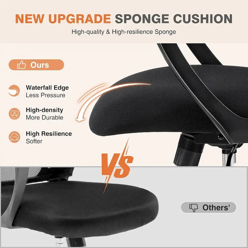 Ergonomic Office Chair, High Back Desk Chair with Headrest, Home Office Swivel Mesh Computer Chair Office Chairs