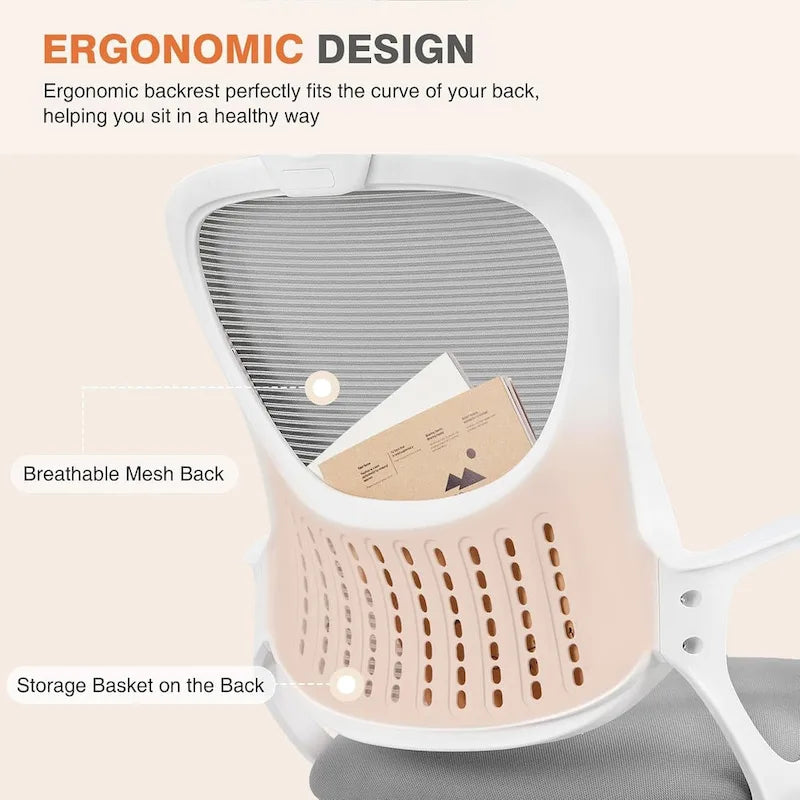 Ergonomic Office Chair, High Back Desk Chair with Headrest, Home Office Swivel Mesh Computer Chair Office Chairs