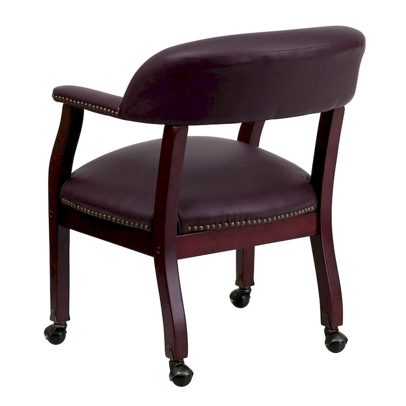 Conference Chair with Accent Nail Trim and Casters